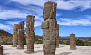 Altantes de Tula de Allende, Hidalgo, México